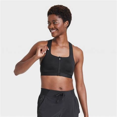 all in motion target sports bra|all in motion zip front sports bra.